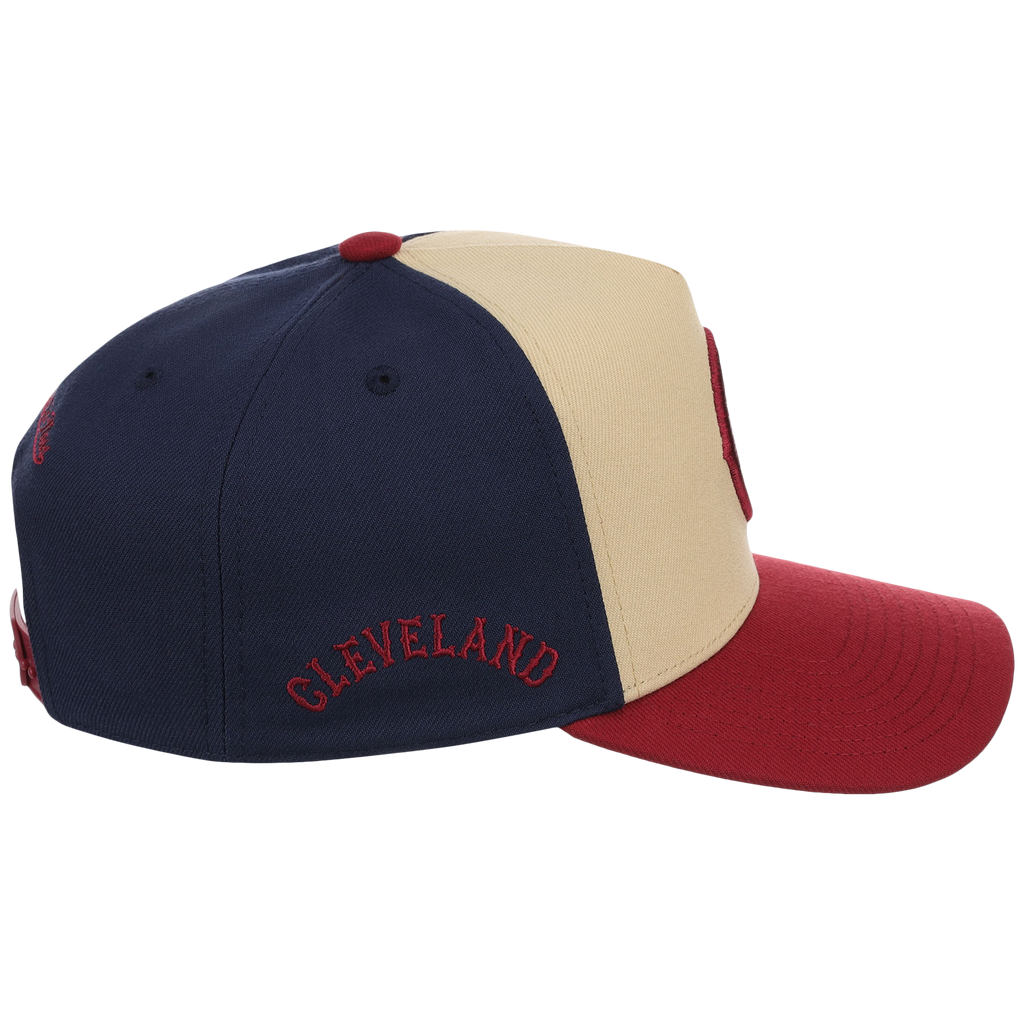 Cleveland Indians Mitchell & Ness MLB 'Era Flip' Heritage Series Pro Pinch - Cream/Maroon
