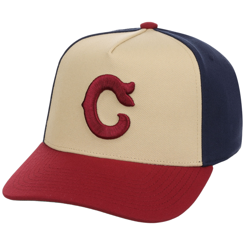 Cleveland Indians Mitchell & Ness MLB 'Era Flip' Heritage Series Pro Pinch - Cream/Maroon
