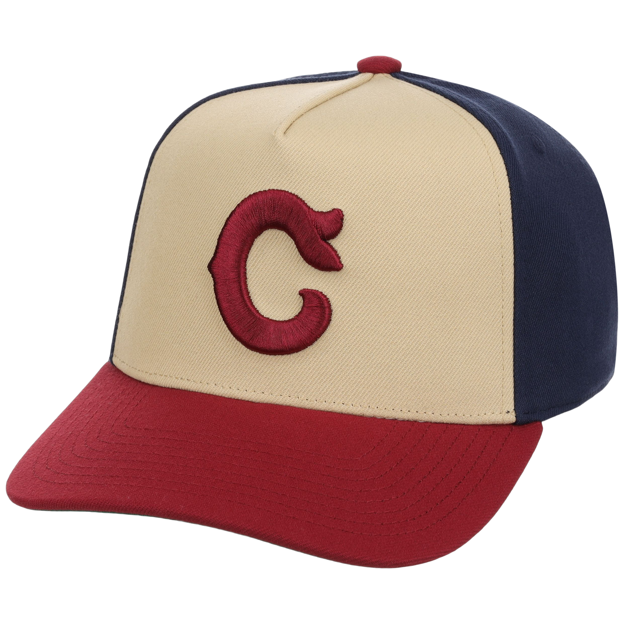 Cleveland Indians Mitchell & Ness MLB 'Era Flip' Heritage Series Pro Pinch - Cream/Maroon