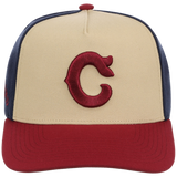 Cleveland Indians Mitchell & Ness MLB 'Era Flip' Heritage Series Pro Pinch - Cream/Maroon