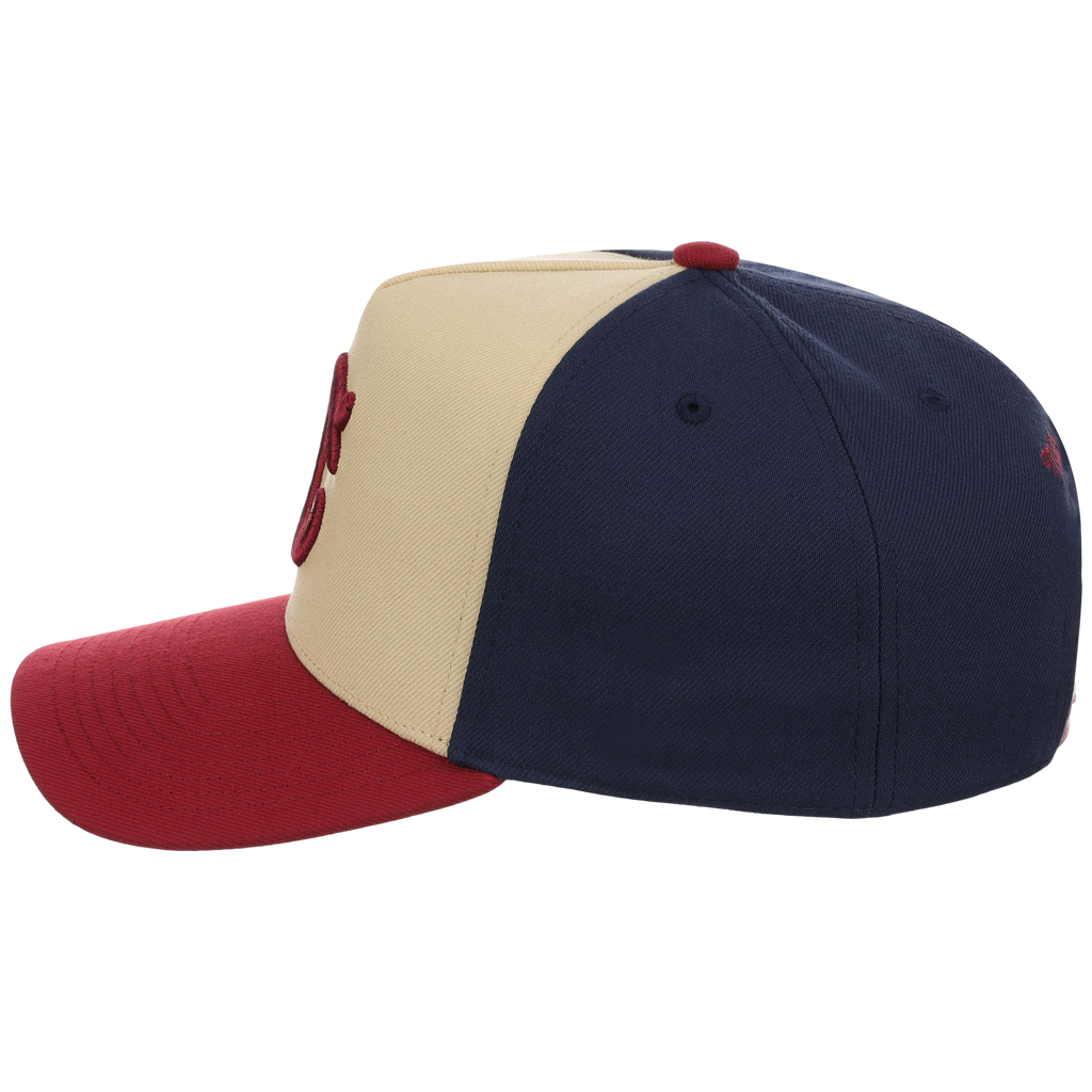 Cleveland Indians Mitchell & Ness MLB 'Era Flip' Heritage Series Pro Pinch - Cream/Maroon