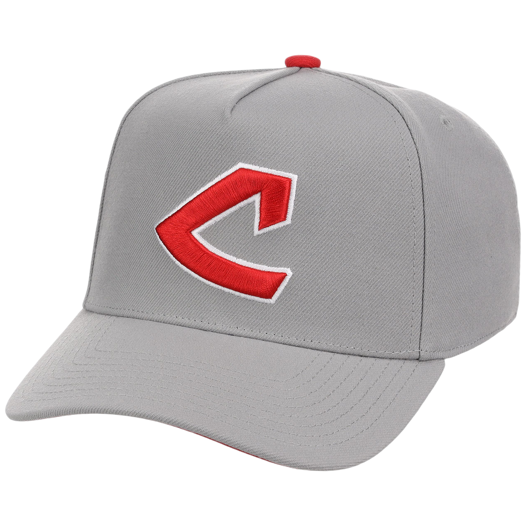 Cleveland Indians Mitchell & Ness MLB 'Era Flip' Heritage Series Pro Pinch - Grey/Gray