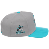 Miami Marlins Mitchell & Ness MLB 'Era Flip' Heritage Series Pro Pinch - Grey/Teal