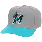 Miami Marlins Mitchell & Ness MLB 'Era Flip' Heritage Series Pro Pinch - Grey/Teal