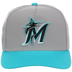 Miami Marlins Mitchell & Ness MLB 'Era Flip' Heritage Series Pro Pinch - Grey/Teal