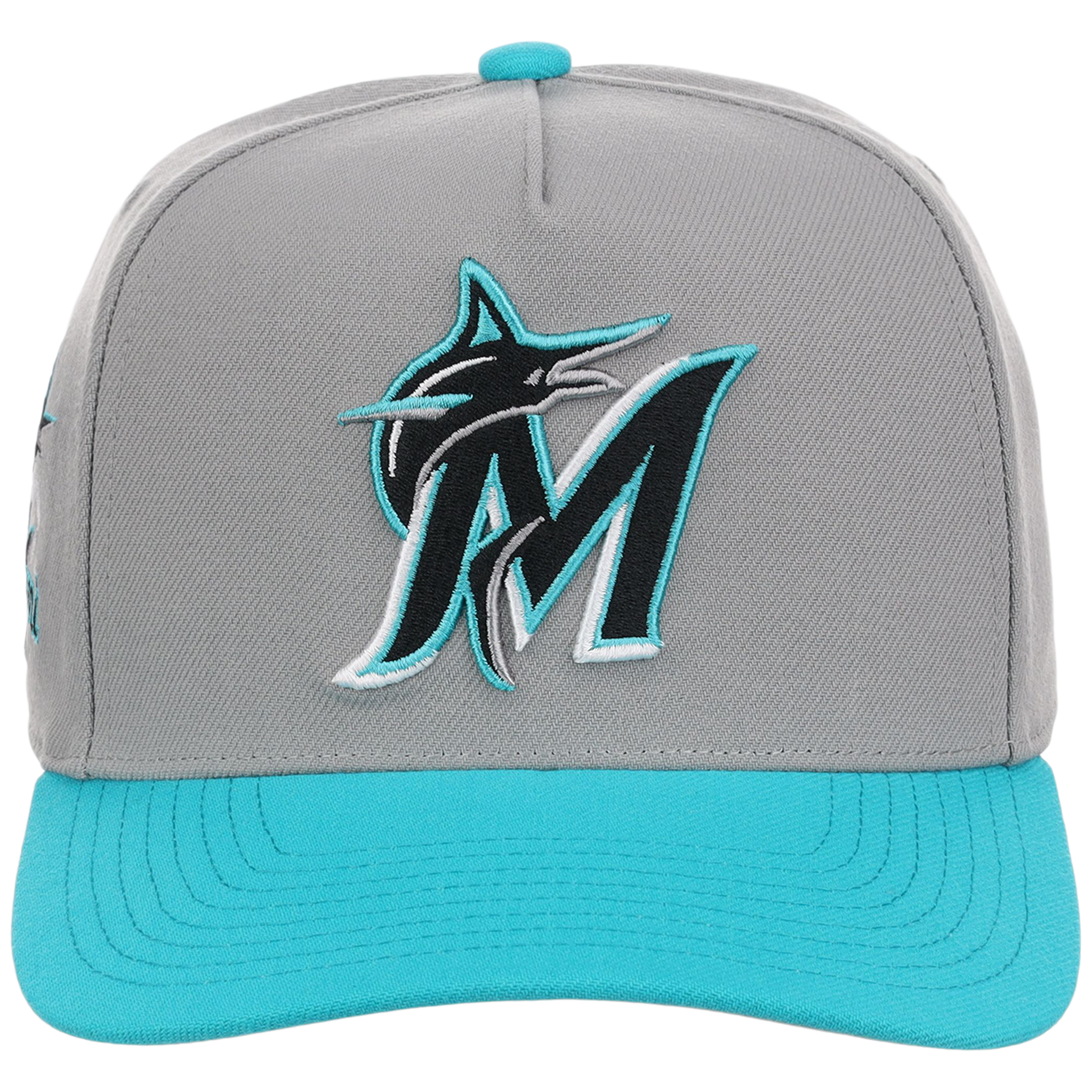 Miami Marlins Mitchell & Ness MLB 'Era Flip' Heritage Series Pro Pinch - Grey/Teal