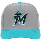 Miami Marlins Mitchell & Ness MLB 'Era Flip' Heritage Series Pro Pinch - Grey/Teal