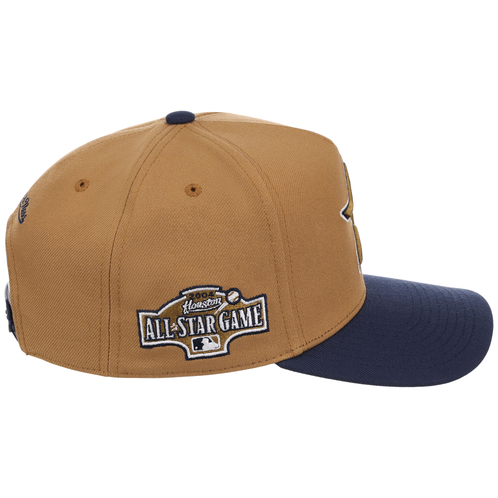 Houston Astros Mitchell & Ness MLB 'Era Flip' Heritage Series Pro Pinch - Tan/Navy