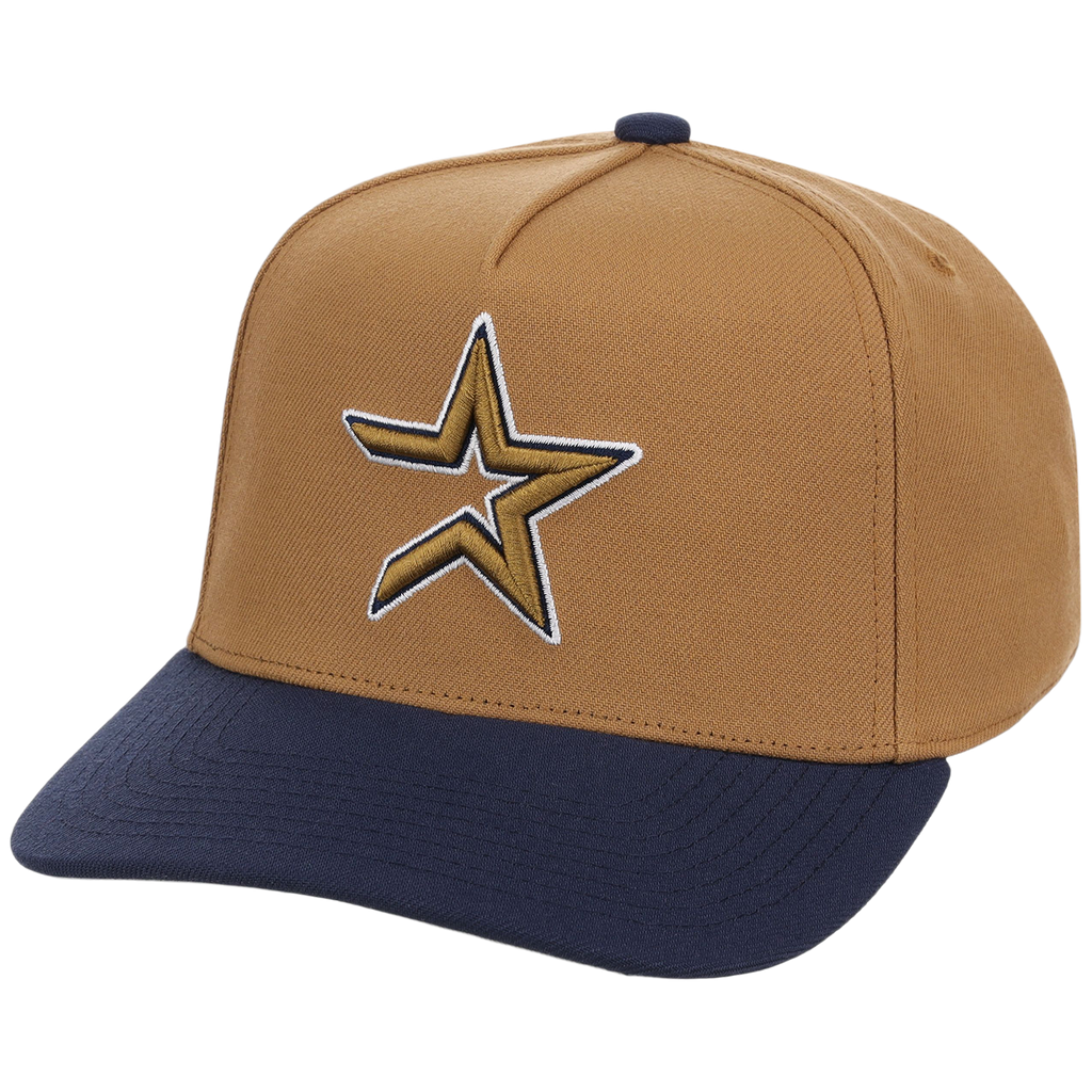 Houston Astros Mitchell & Ness MLB 'Era Flip' Heritage Series Pro Pinch - Tan/Navy