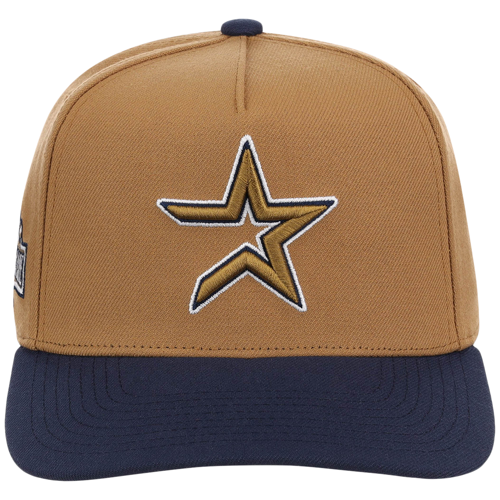 Houston Astros Mitchell & Ness MLB 'Era Flip' Heritage Series Pro Pinch - Tan/Navy