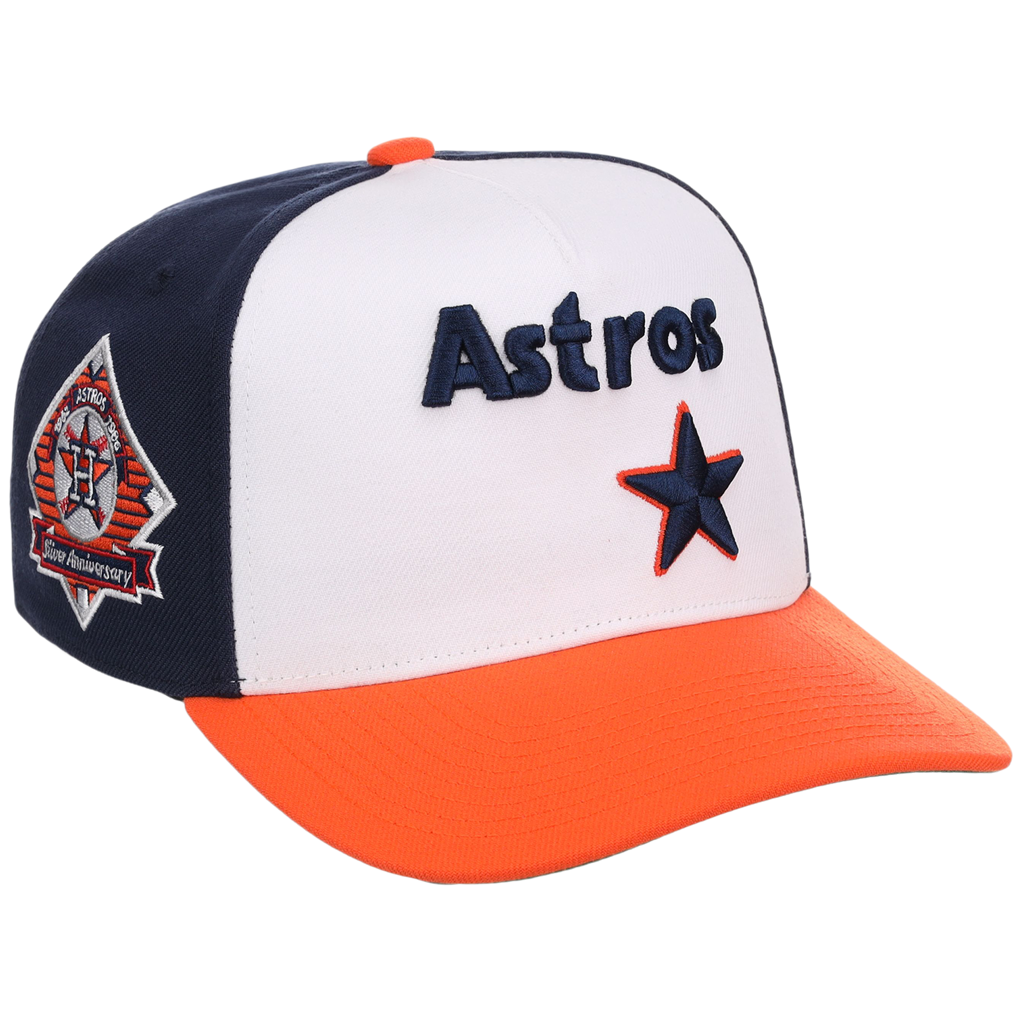 Houston Astros Mitchell & Ness MLB 'Era Flip' Heritage Series Pro Pinch - White/Orange