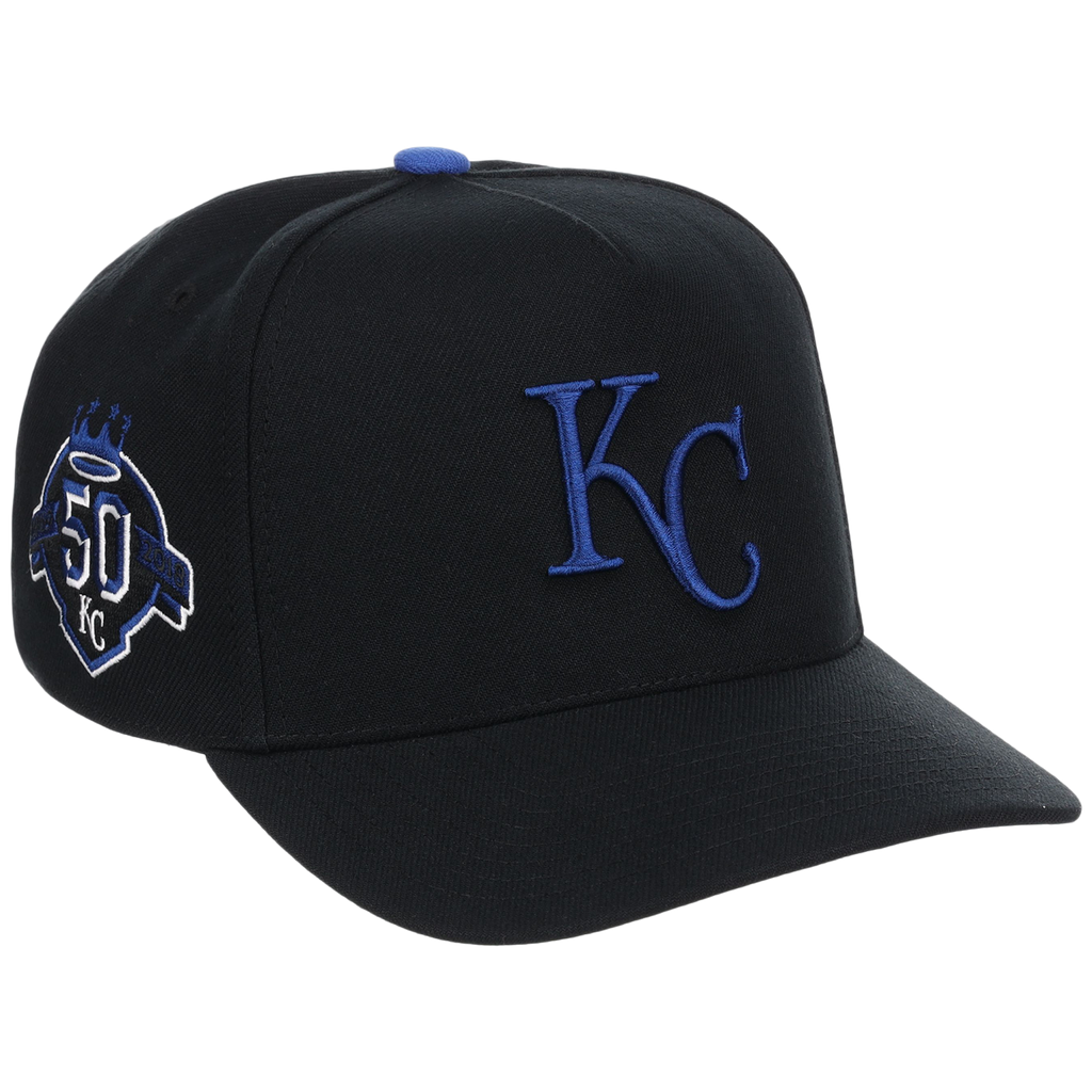 Kansas City Royals Mitchell & Ness MLB 'Era Flip' Heritage Series Pro Pinch - Black/Black