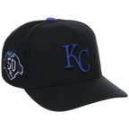 Kansas City Royals Mitchell & Ness MLB 'Era Flip' Heritage Series Pro Pinch - Black/Black