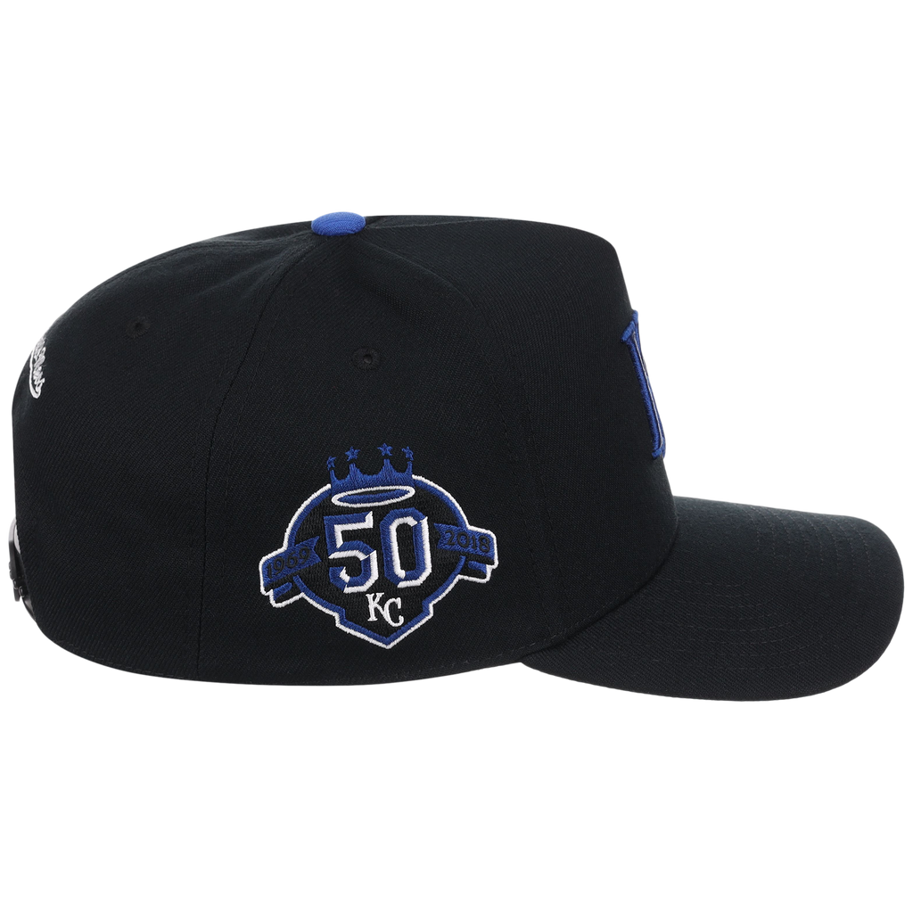 Kansas City Royals Mitchell & Ness MLB 'Era Flip' Heritage Series Pro Pinch - Black/Black