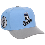 Kansas City Royals Mitchell & Ness MLB 'Era Flip' Heritage Series Pro Pinch - Sky/Gray