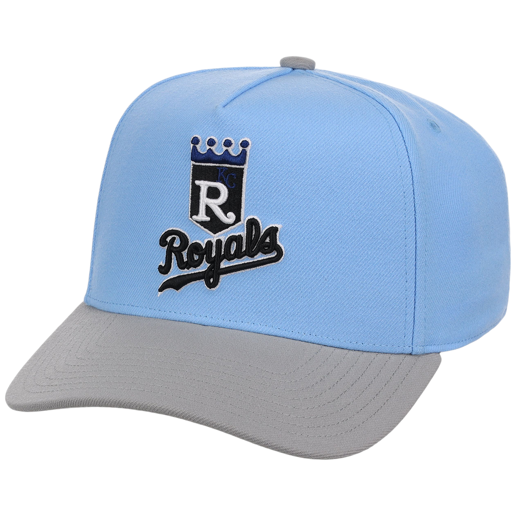 Kansas City Royals Mitchell & Ness MLB 'Era Flip' Heritage Series Pro Pinch - Sky/Gray