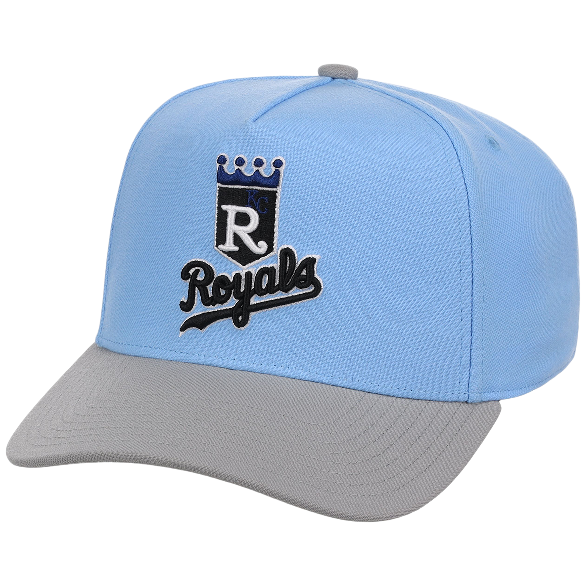 Kansas City Royals Mitchell & Ness MLB 'Era Flip' Heritage Series Pro Pinch - Sky/Gray