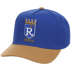 Kansas City Royals Mitchell & Ness MLB 'Era Flip' Heritage Series Pro Pinch - Royal/Tan