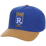 Kansas City Royals Mitchell & Ness MLB 'Era Flip' Heritage Series Pro Pinch - Royal/Tan
