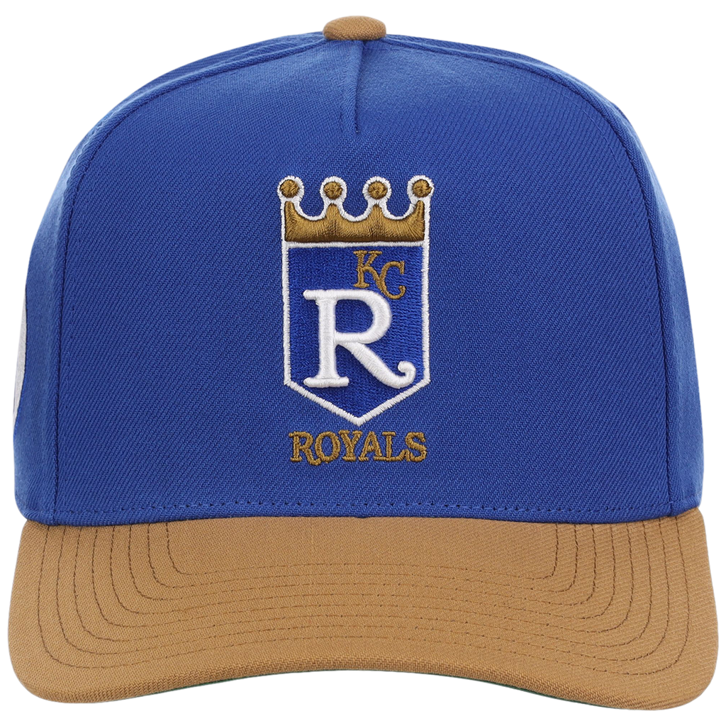 Kansas City Royals Mitchell & Ness MLB 'Era Flip' Heritage Series Pro Pinch - Royal/Tan