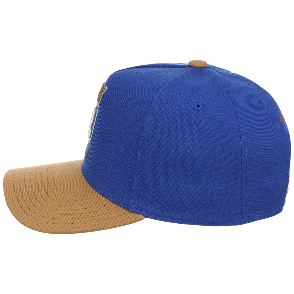 Kansas City Royals Mitchell & Ness MLB 'Era Flip' Heritage Series Pro Pinch - Royal/Tan