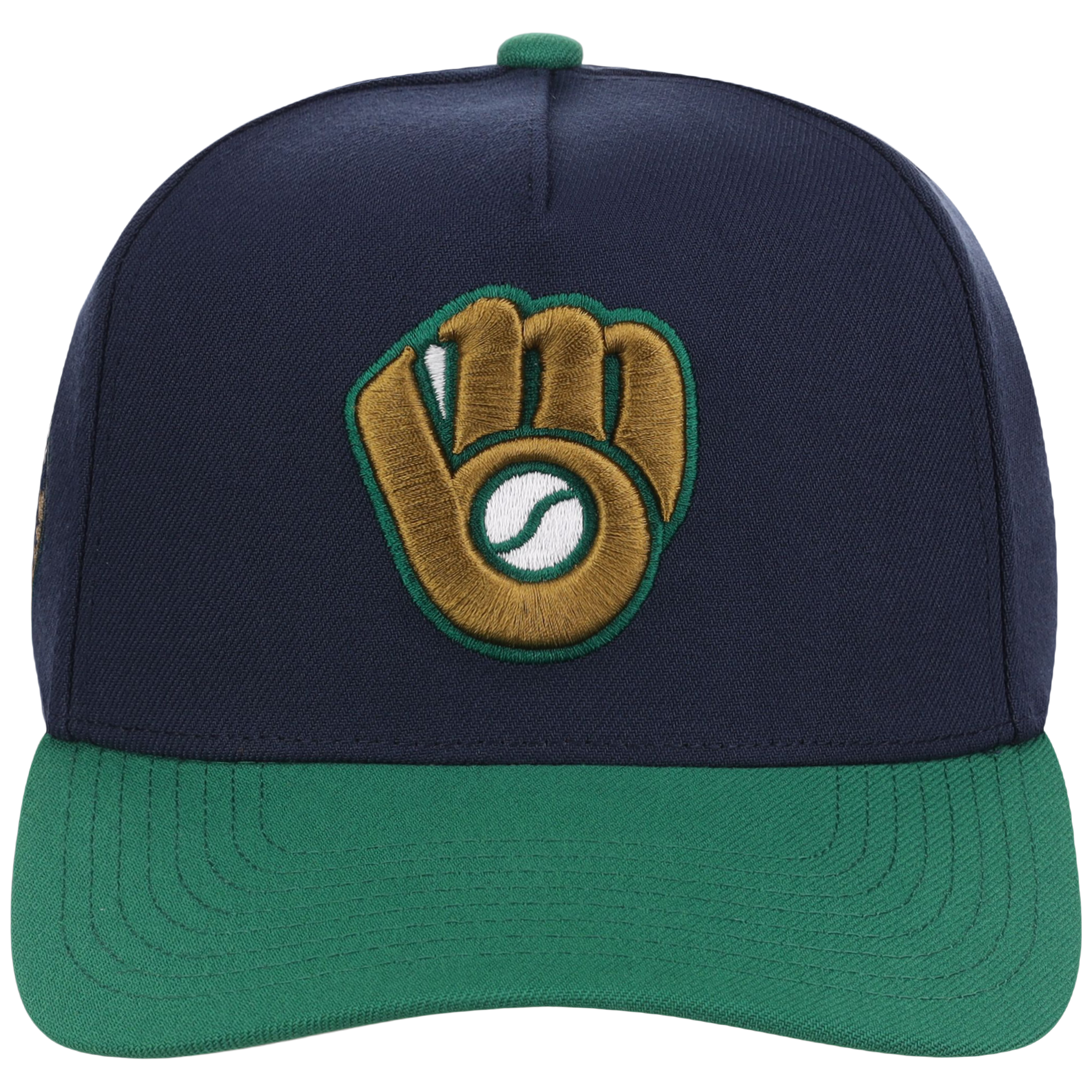 Milwaukee Brewers Mitchell & Ness MLB 'Era Flip' Heritage Series Pro Pinch - Navy/Green