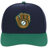 Milwaukee Brewers Mitchell & Ness MLB 'Era Flip' Heritage Series Pro Pinch - Navy/Green