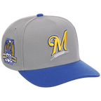 Milwaukee Brewers Mitchell & Ness MLB 'Era Flip' Heritage Series Pro Pinch - Grey/Blue