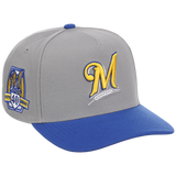 Milwaukee Brewers Mitchell & Ness MLB 'Era Flip' Heritage Series Pro Pinch - Grey/Blue