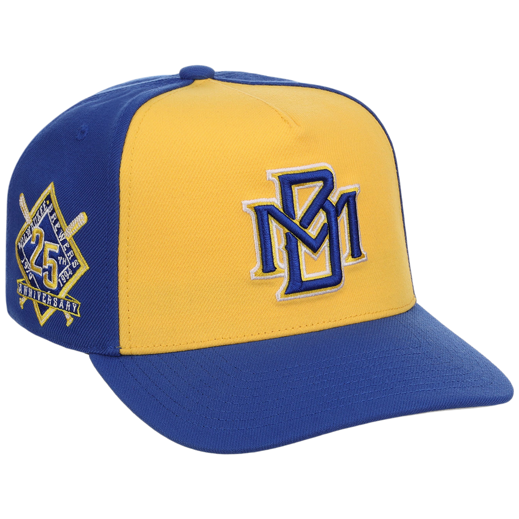Milwaukee Brewers Mitchell & Ness MLB 'Era Flip' Heritage Series Pro Pinch - Yellow/Royal