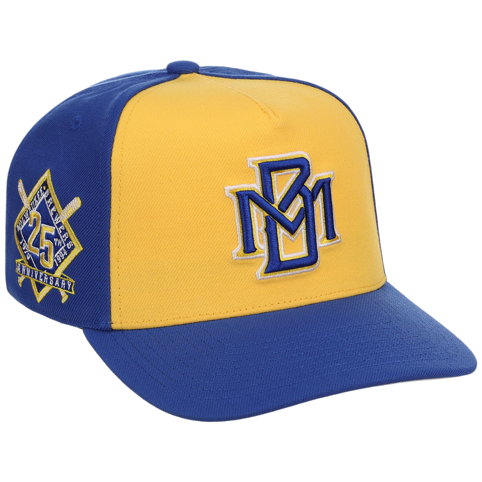 Milwaukee Brewers Mitchell & Ness MLB 'Era Flip' Heritage Series Pro Pinch - Yellow/Royal