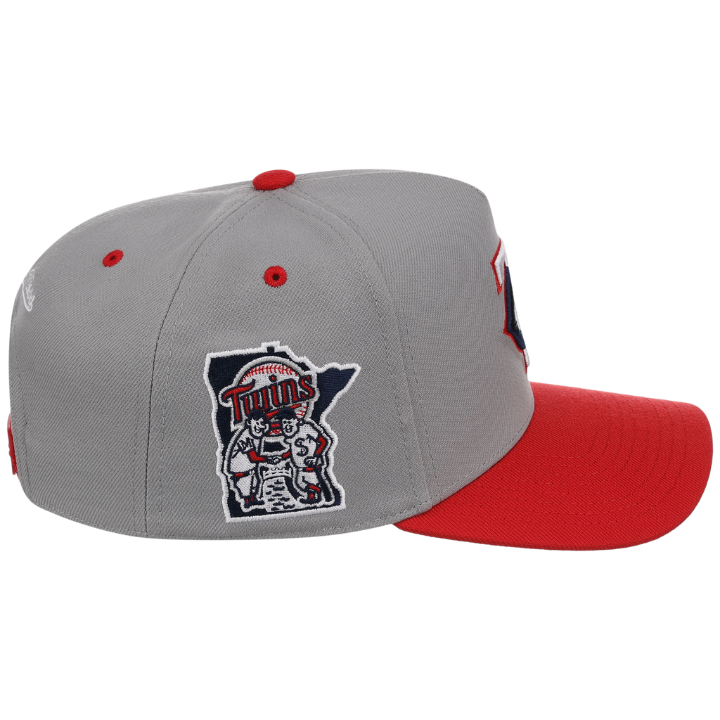 Minnesota Twins Mitchell & Ness MLB 'Era Flip' Heritage Series Pro Pinch - Grey/Red