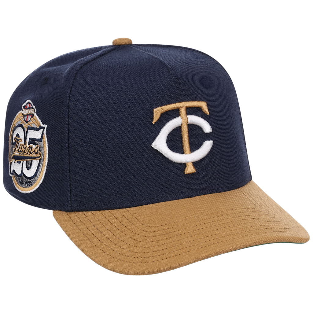 Minnesota Twins Mitchell & Ness MLB 'Era Flip' Heritage Series Pro Pinch - Navy/Tan