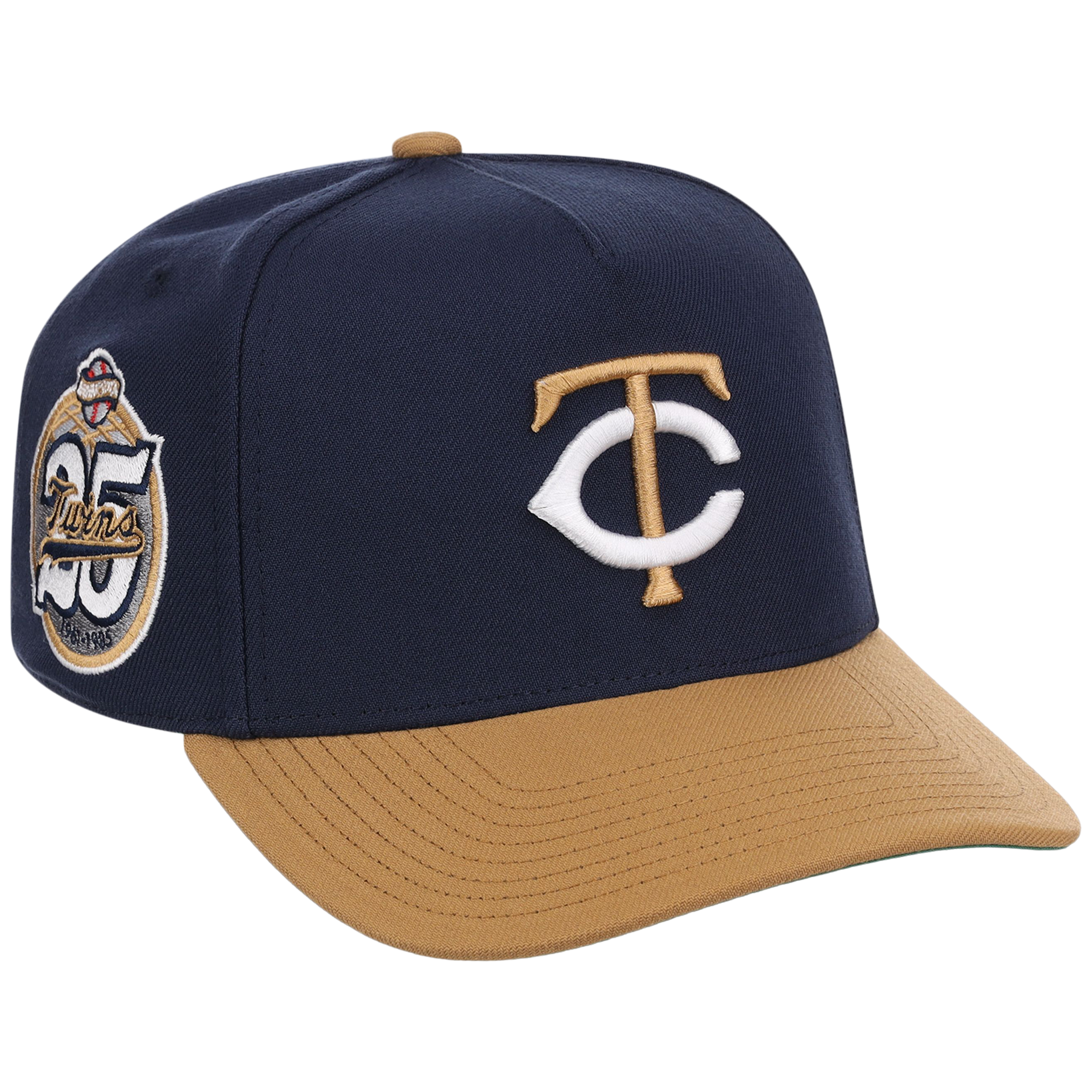 Minnesota Twins Mitchell & Ness MLB 'Era Flip' Heritage Series Pro Pinch - Navy/Tan
