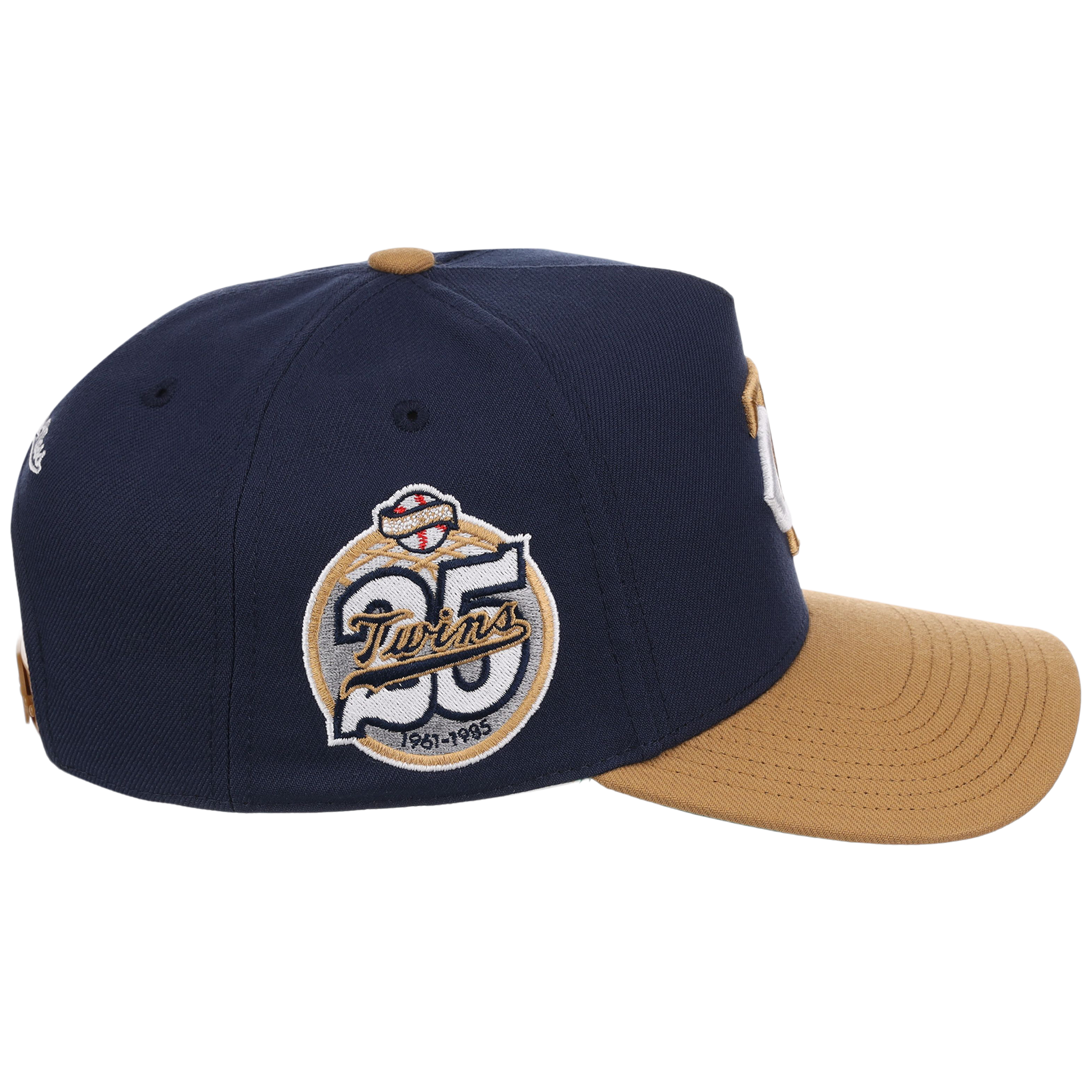 Minnesota Twins Mitchell & Ness MLB 'Era Flip' Heritage Series Pro Pinch - Navy/Tan