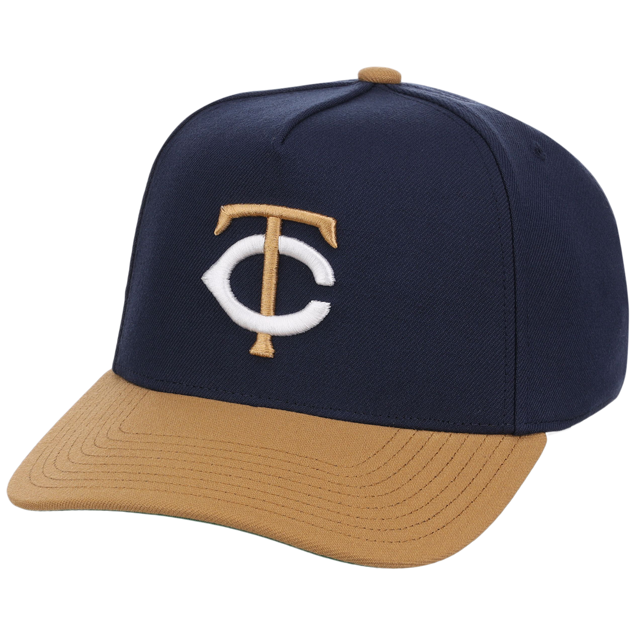 Minnesota Twins Mitchell & Ness MLB 'Era Flip' Heritage Series Pro Pinch - Navy/Tan