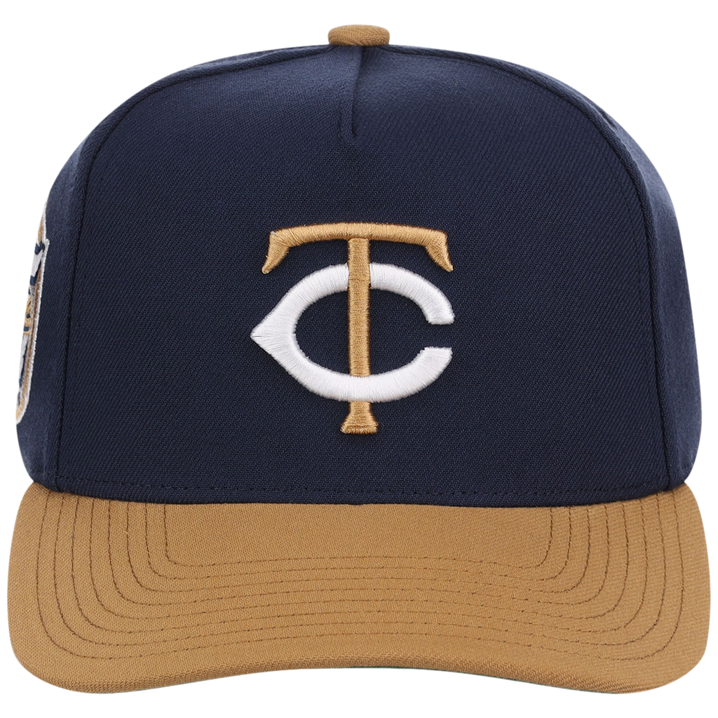 Minnesota Twins Mitchell & Ness MLB 'Era Flip' Heritage Series Pro Pinch - Navy/Tan