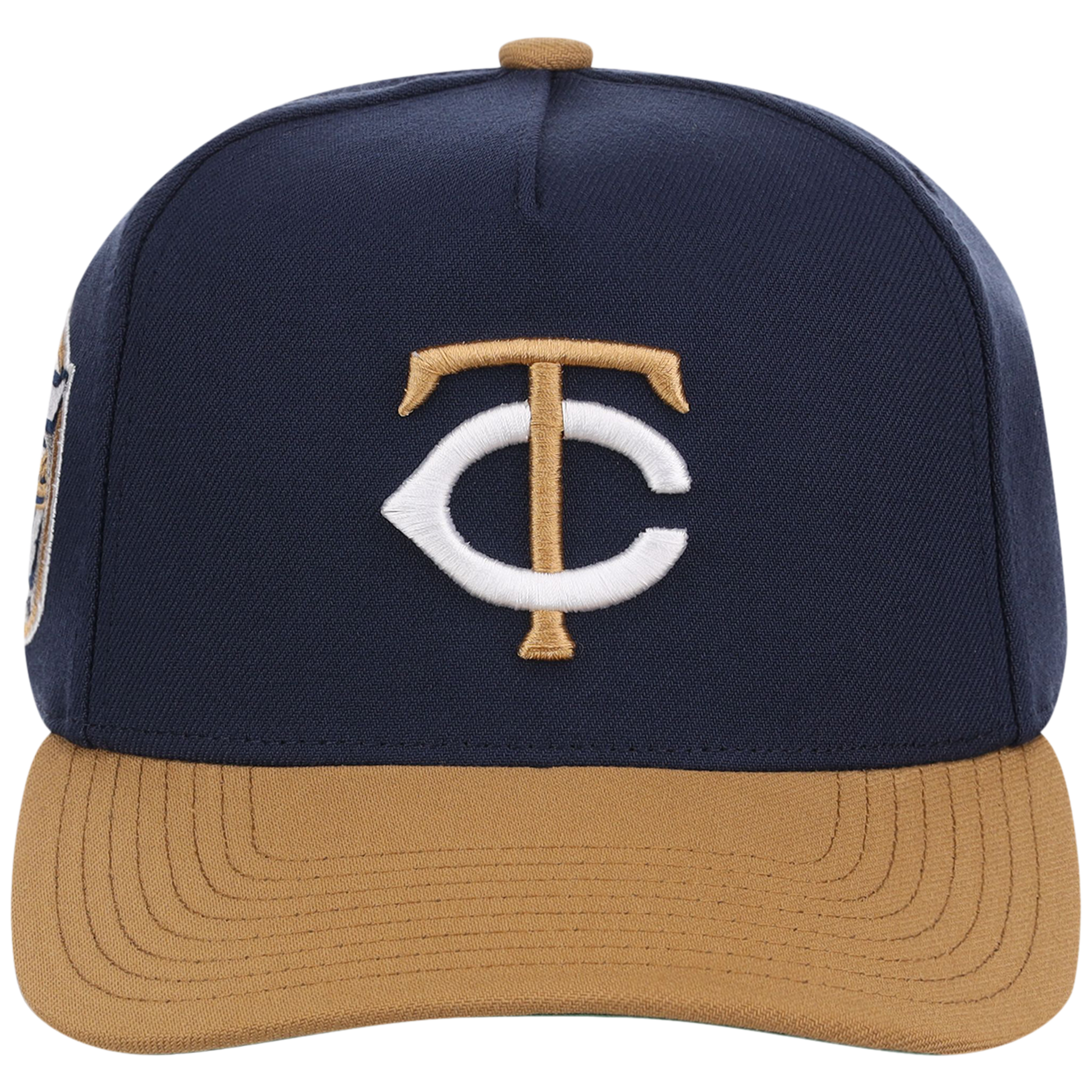 Minnesota Twins Mitchell & Ness MLB 'Era Flip' Heritage Series Pro Pinch - Navy/Tan