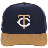 Minnesota Twins Mitchell & Ness MLB 'Era Flip' Heritage Series Pro Pinch - Navy/Tan
