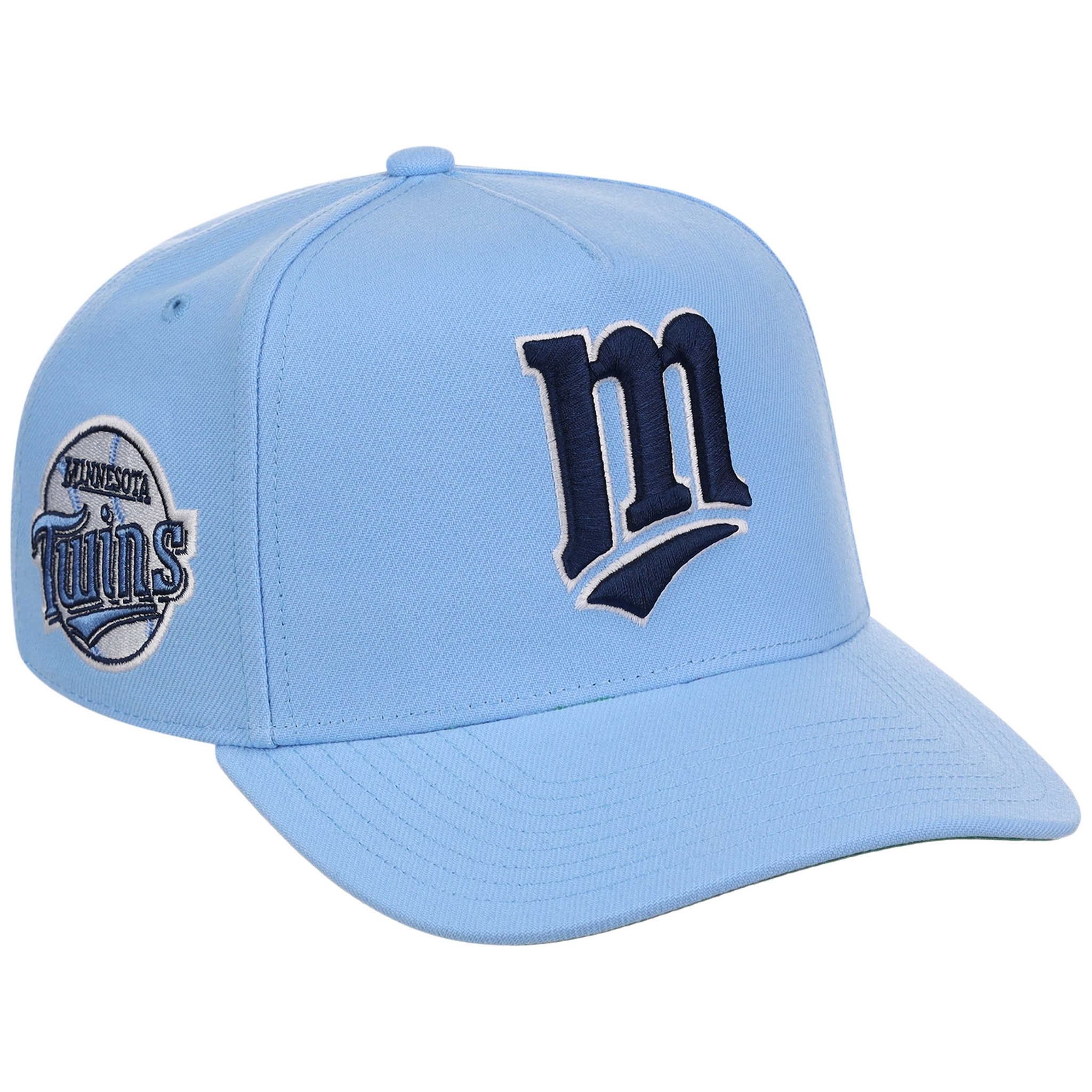 Minnesota Twins Mitchell & Ness MLB 'Era Flip' Heritage Series Pro Pinch - Sky/Sky