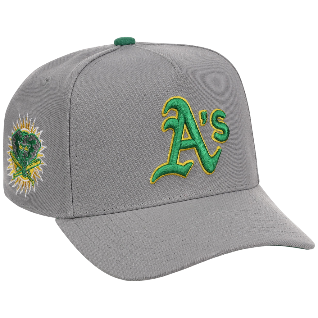 Oakland Athletics Mitchell & Ness MLB 'Era Flip' Heritage Series Pro Pinch - Grey/Grey
