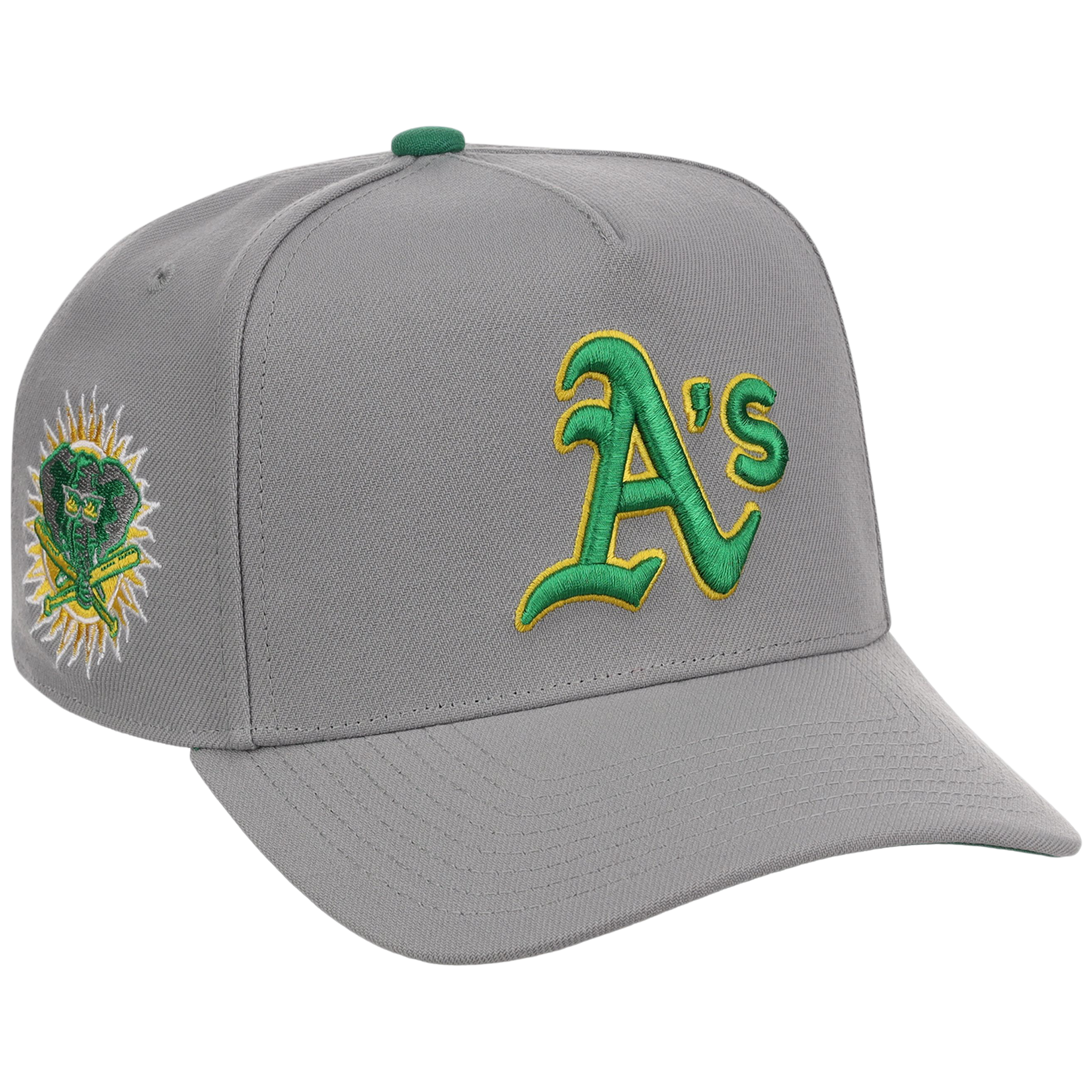 Oakland Athletics Mitchell & Ness MLB 'Era Flip' Heritage Series Pro Pinch - Grey/Grey