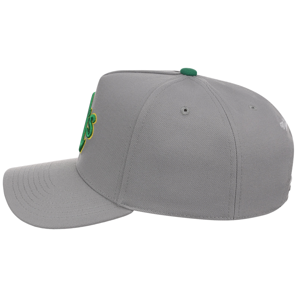 Oakland Athletics Mitchell & Ness MLB 'Era Flip' Heritage Series Pro Pinch - Grey/Grey
