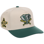 Oakland Athletics Mitchell & Ness MLB 'Era Flip' Heritage Series Pro Pinch - Cream/Darkk Green