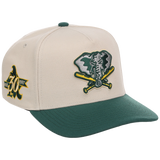 Oakland Athletics Mitchell & Ness MLB 'Era Flip' Heritage Series Pro Pinch - Cream/Darkk Green
