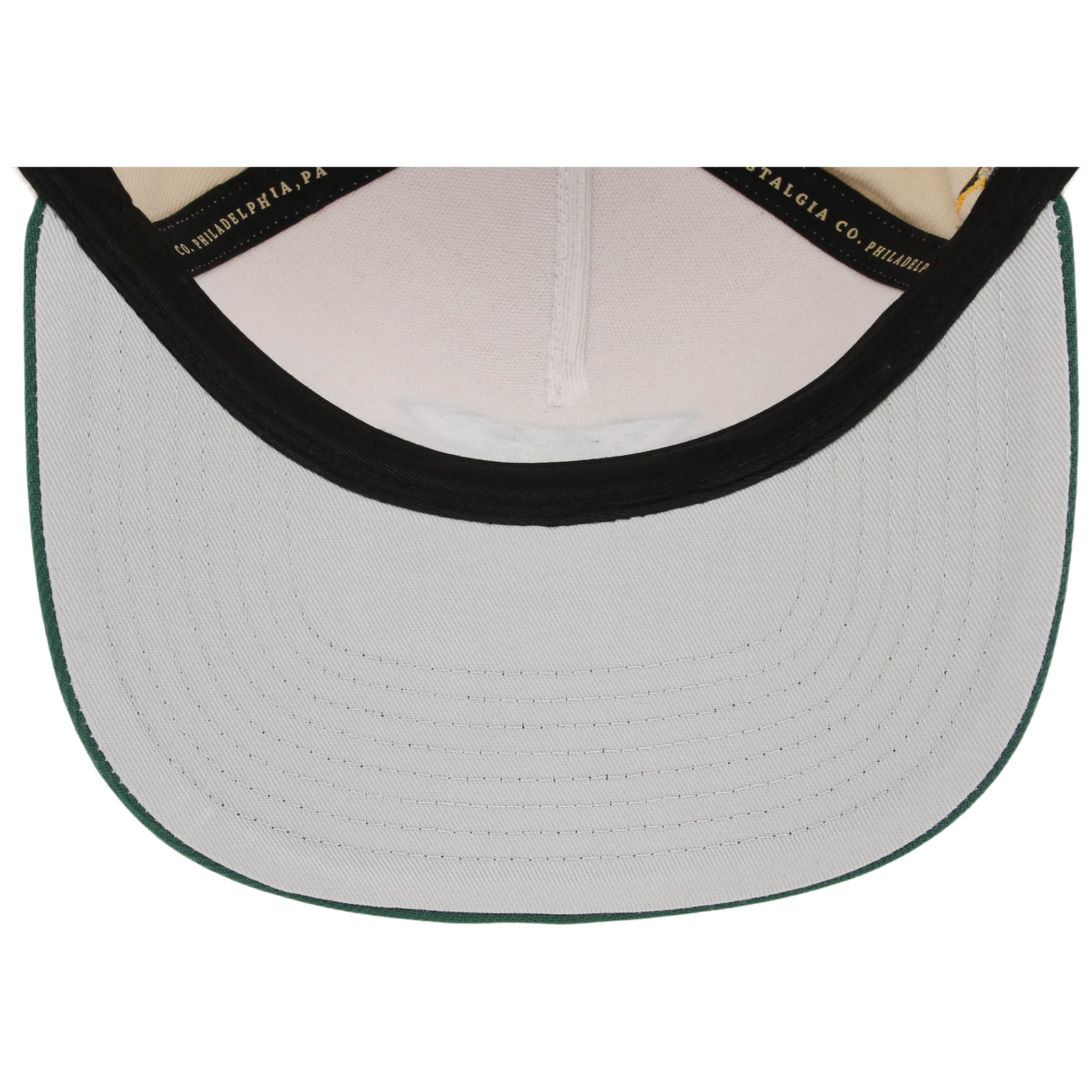 Oakland Athletics Mitchell & Ness MLB 'Era Flip' Heritage Series Pro Pinch - Cream/Darkk Green