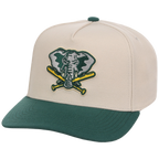 Oakland Athletics Mitchell & Ness MLB 'Era Flip' Heritage Series Pro Pinch - Cream/Darkk Green