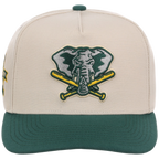 Oakland Athletics Mitchell & Ness MLB 'Era Flip' Heritage Series Pro Pinch - Cream/Darkk Green