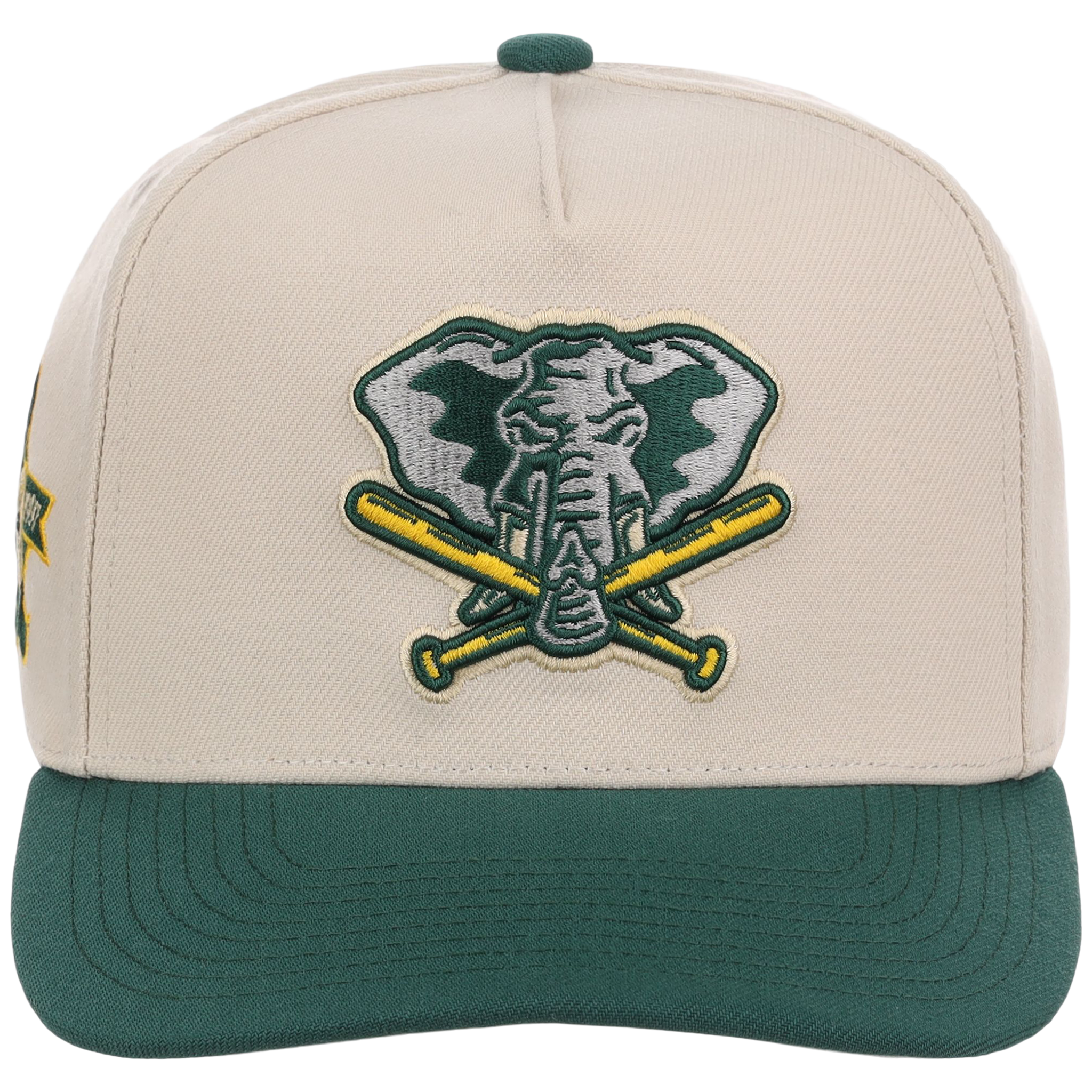 Oakland Athletics Mitchell & Ness MLB 'Era Flip' Heritage Series Pro Pinch - Cream/Darkk Green