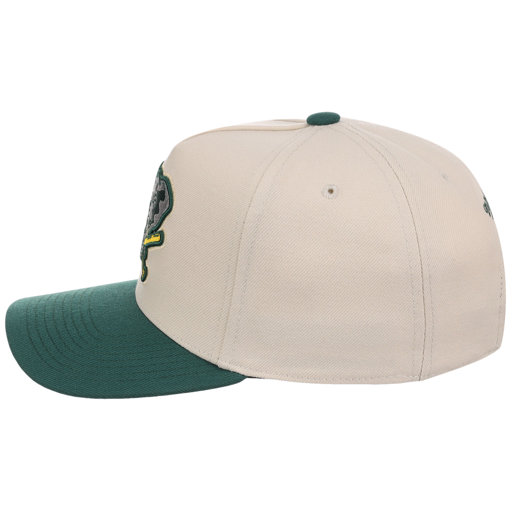 Oakland Athletics Mitchell & Ness MLB 'Era Flip' Heritage Series Pro Pinch - Cream/Darkk Green